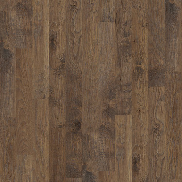 Palo Duro 5" Anderson Hardwood in the color copper by Shaw flooring sample demonstrating pattern and color.