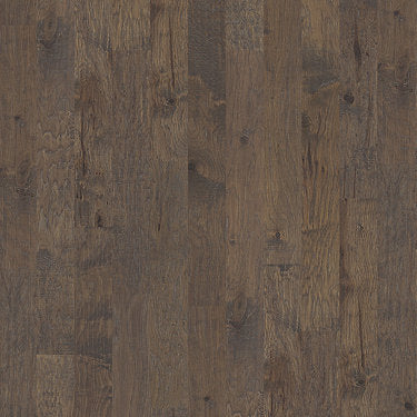 Palo Duro 5" Anderson Hardwood in the color nickel by Shaw flooring sample demonstrating pattern and color.