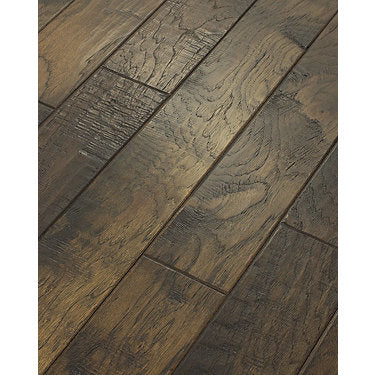 Bernina Hickory Anderson Hardwood in the color sella by Shaw flooring sample demonstrating pattern and color.