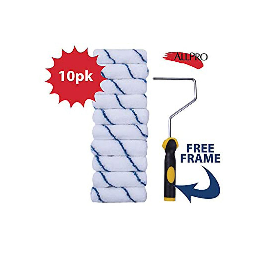 4" Arroworthy Microfiber Roller Covers 10 Pack