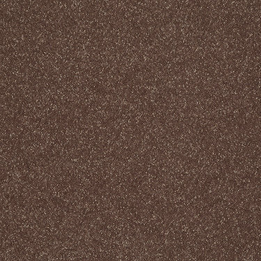 Secret Escape Ii 15' Residential Carpet by Shaw Floors in the color Baked Pretzel. Sample of browns carpet pattern and texture.