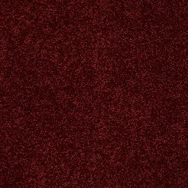 All Star Weekend Iii 12' Residential Carpet by Shaw Floors in the color Red Wine. Sample of reds carpet pattern and texture.