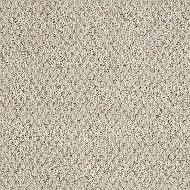 In A Flash Residential Carpet by Shaw Floors in the color Breathless. Sample of beiges carpet pattern and texture.