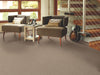 In A Flash Residential Carpet by Shaw Floors in the color Fawn Brindle. Image of browns carpet in a room.