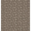 Just Gorgeous Residential Carpet by Shaw Floors in the color Belt Buckle. Sample of browns carpet pattern and texture.