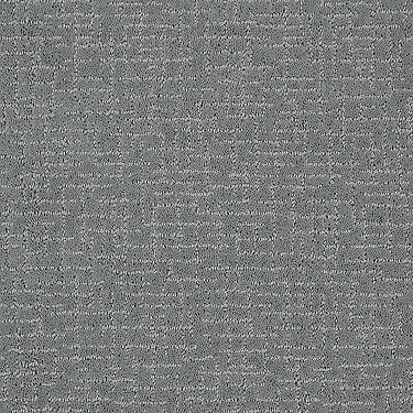 Simply Beautiful Residential Carpet by Shaw Floors in the color Arrowhead. Sample of grays carpet pattern and texture.