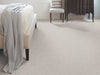 Just A Hint Ii Residential Carpet by Shaw Floors in the color Nickel. Image of grays carpet in a room.