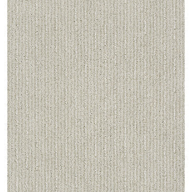 Insightful Way Residential Carpet by Shaw Floors in the color Alabaster. Sample of beiges carpet pattern and texture.