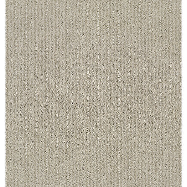 Insightful Way Residential Carpet by Shaw Floors in the color Passageway. Sample of beiges carpet pattern and texture.
