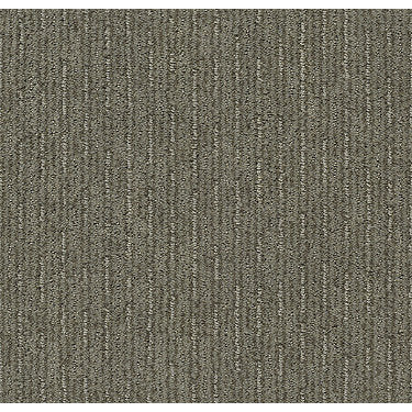 Insightful Way Residential Carpet by Shaw Floors in the color Abbey Stone. Sample of browns carpet pattern and texture.