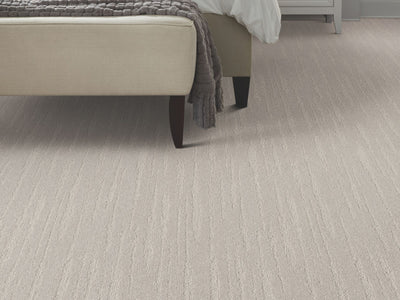 All The Way Residential Carpet by Shaw Floors in the color Pavement. Image of grays carpet in a room.