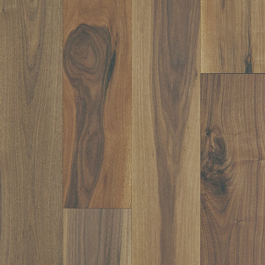 Exquisite Floorte Hardwood in the color regency walnut by Shaw flooring sample demonstrating pattern and color.