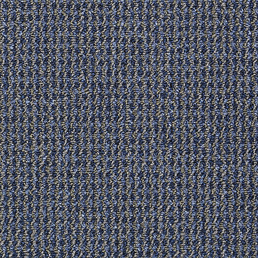 Kelsey Commercial Carpet by Philadelphia Commercial in the color Marina. Sample of blues carpet pattern and texture.