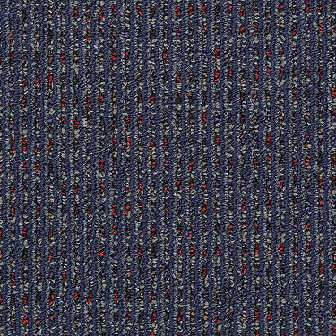 Functional Commercial Carpet by Philadelphia Commercial in the color Constructive. Sample of blues carpet pattern and texture.