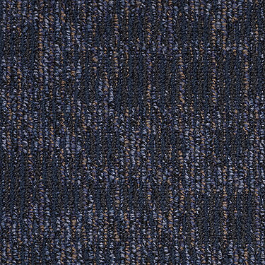 Chain Reaction Commercial Carpet by Philadelphia Commercial in the color Melt Down. Sample of blues carpet pattern and texture.