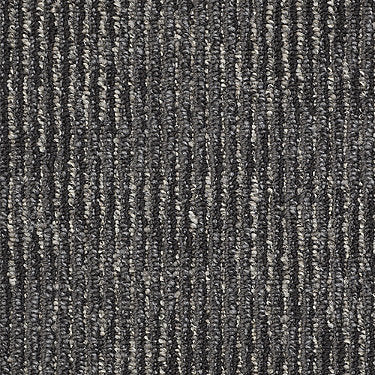 Ripple Effect Commercial Carpet by Philadelphia Commercial in the color Laughs & Yawns. Sample of grays carpet pattern and texture.