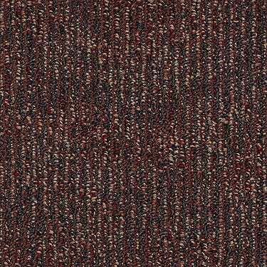 Ripple Effect Commercial Carpet by Philadelphia Commercial in the color Spam. Sample of reds carpet pattern and texture.