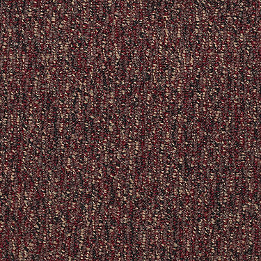 All Access Commercial Carpet by Philadelphia Commercial in the color Intersection. Sample of reds carpet pattern and texture.