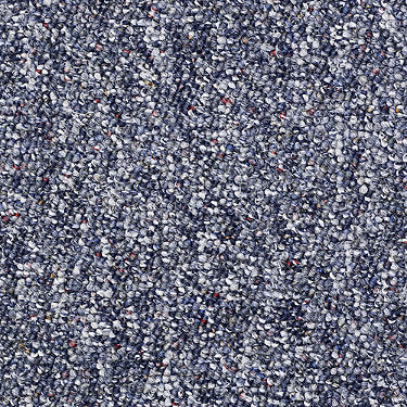Chart Topper Ii 15' Commercial Carpet by Philadelphia Commercial in the color Blue Bay. Sample of blues carpet pattern and texture.