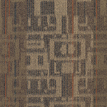 Intermix Commercial Carpet by Philadelphia Commercial in the color Amalgamate. Sample of oranges carpet pattern and texture.