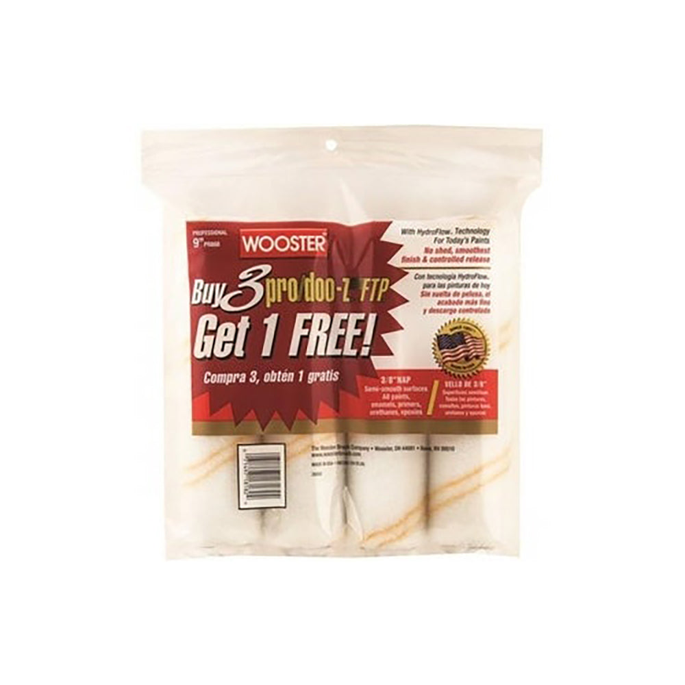 PRO DOOZ 9" ROLLER 4 PACK