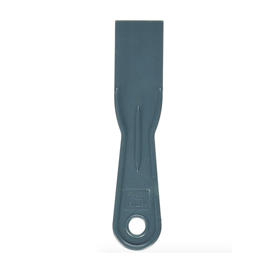 Plastic putty knife available at John Boyle Decorating in Connecticut.