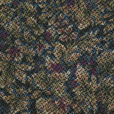 Artistic Impres Commercial Carpet by Philadelphia Commercial in the color Aspen. Sample of blues carpet pattern and texture.