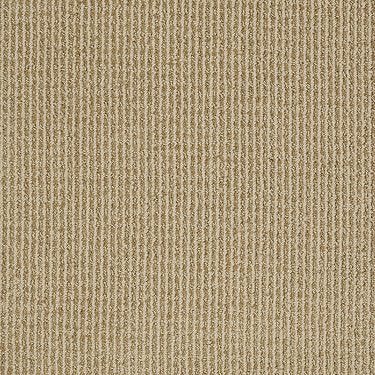 Baywood Ave. Residential Carpet by Anderson Tuftex in the color Aztec Sand. Sample of golds carpet pattern and texture.