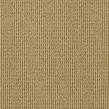 Baywood Ave. Residential Carpet by Anderson Tuftex in the color Beeswax. Sample of golds carpet pattern and texture.