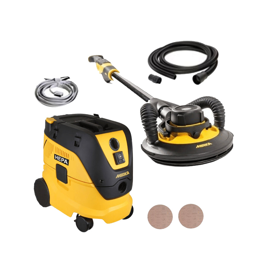 MIRKA LEROS WALL SANDER 9" SYSTEM w/VACUUM
